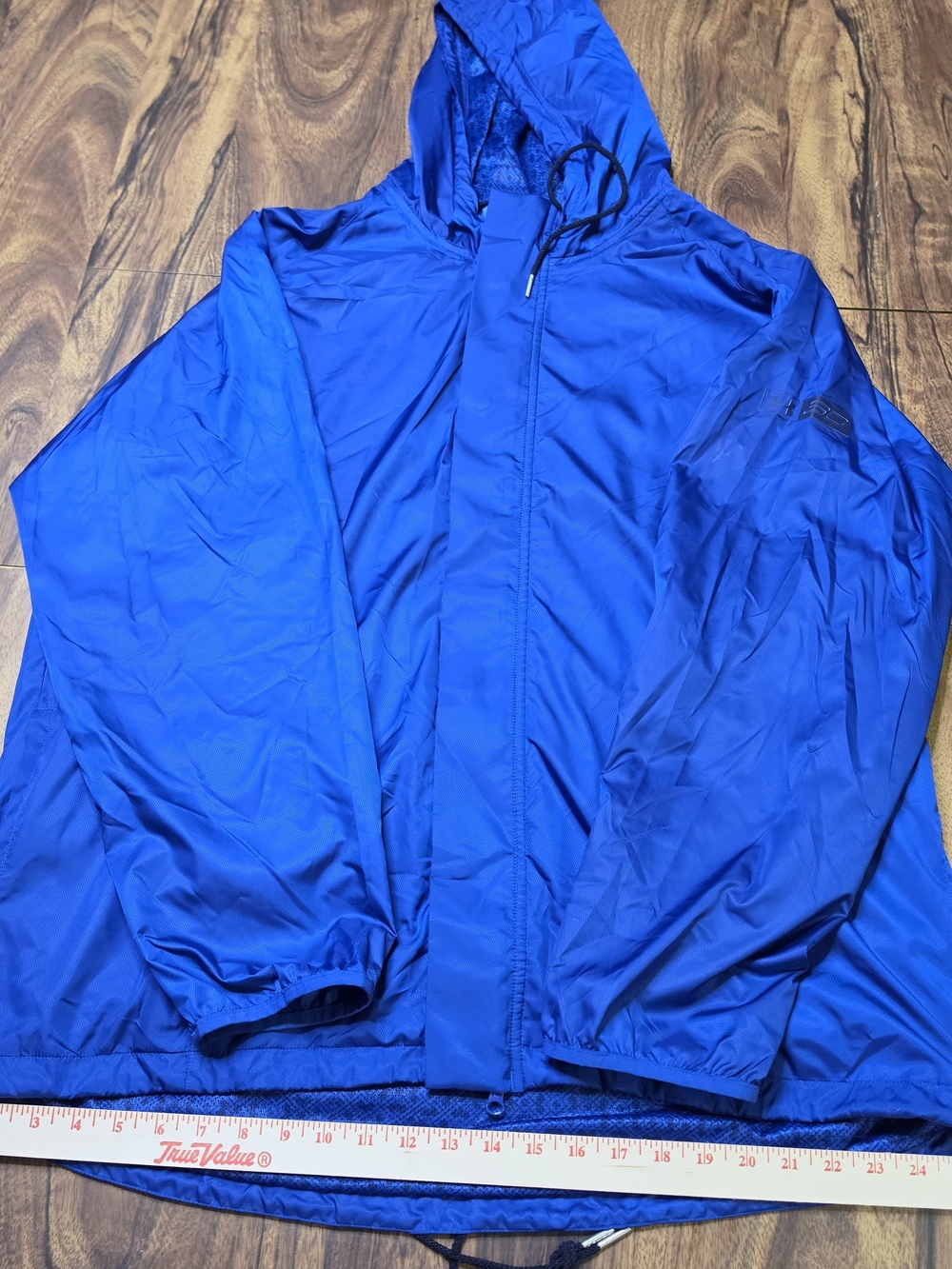 Under Armour Stephen Curry SC Windbreaker Jacket Men’s 3XL Blue Hooded Loose Fit